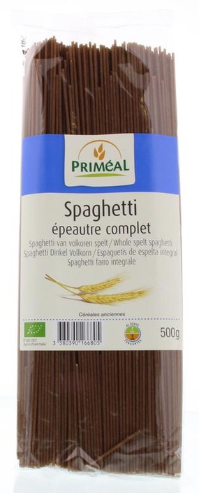 Primeal Spelt spaghetti volkoren bio (500 Gram)