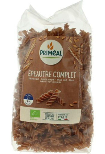 Primeal Spelt fusilli spiralen volkoren bio (500 Gram)