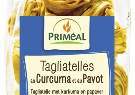 Primeal Tagliatelle kurkuma papaver bio (250 Gram)
