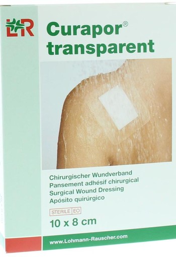 Curapor Transparant 10 x 8cm steriel (5 Stuks)