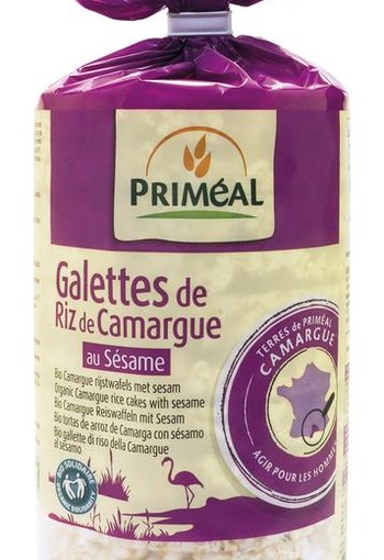 Primeal Rice cakes camargue with sesam bio (130 Gram)