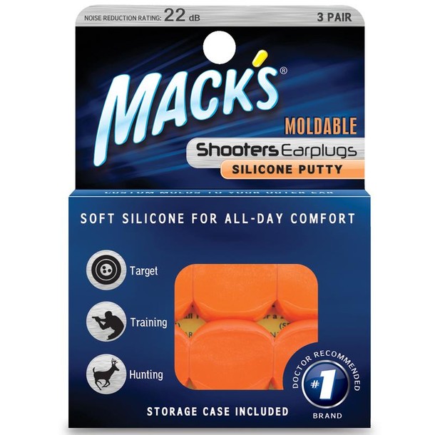 Macks Shooters moldable earplugs orange (3 Paar)