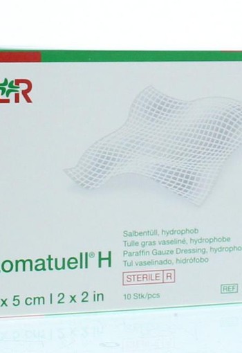 Lomatuell H gaasverband 5cm x 5cm (10 Stuks)