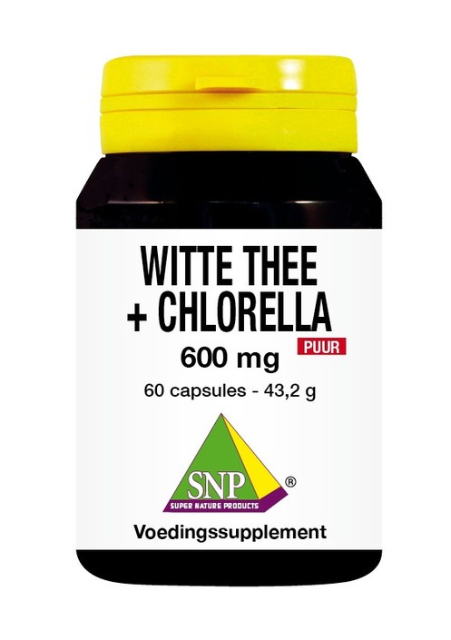 SNP Witte thee + chlorella 600mg puur (60 Capsules)