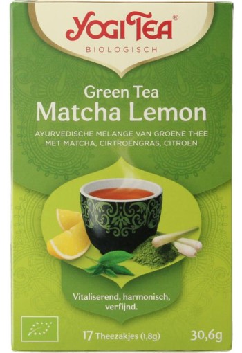 Yogi Tea Green tea matcha lemon bio (17 Zakjes)