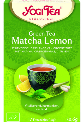 Yogi Tea Green tea matcha lemon bio (17 Zakjes)