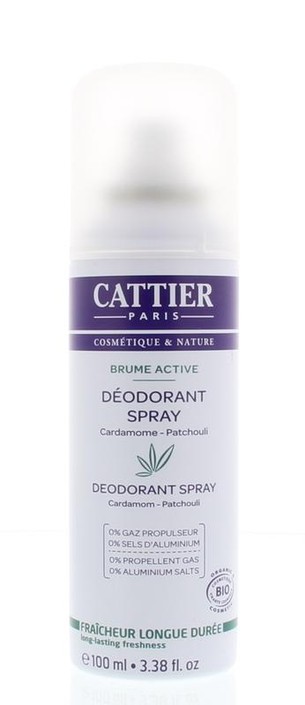 Cattier Deodorant spray cardamom patchouli (100 Milliliter)