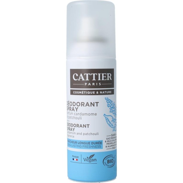 Cattier Deodorant spray cardamom patchouli (100 Milliliter)