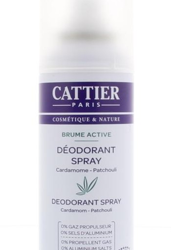 Cattier Deodorant spray cardamom patchouli (100 Milliliter)