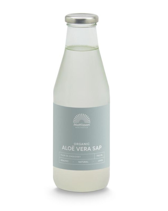 Mattisson Aloe vera juice puur sap bio (750 Milliliter)