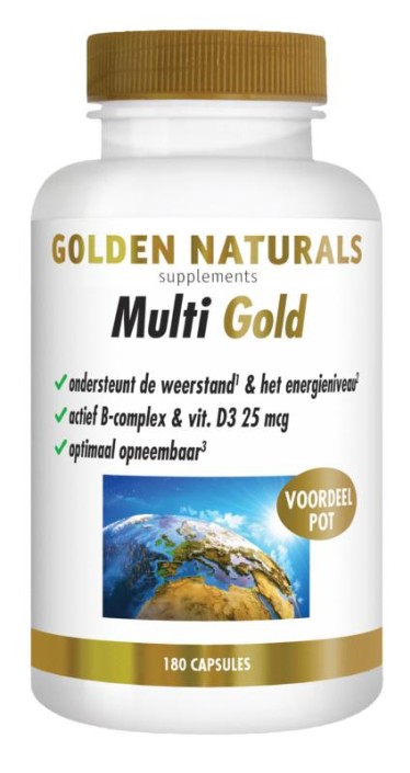 Golden Naturals Multi gold (180 Vegetarische capsules)