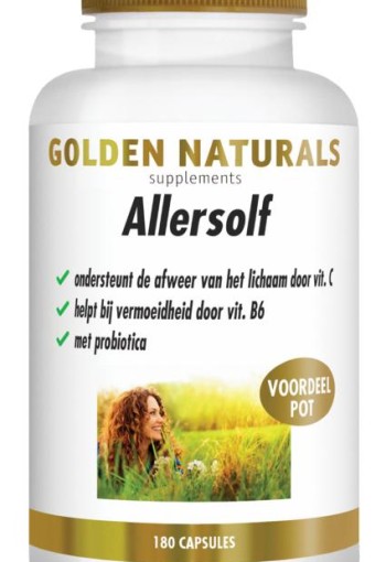 Golden Naturals Allersolf (180 Vegetarische capsules)