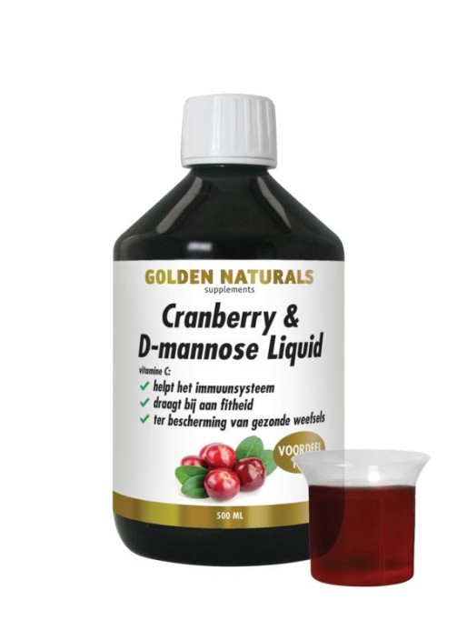Golden Naturals Cranberry & D-Mannose liquid (500 Milliliter)