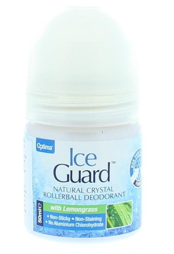 Optima Ice guard deodorant roll on lemongrass (50 Milliliter)