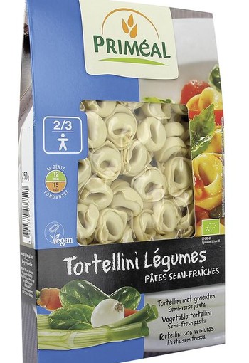Primeal Tortellini groente bio (250 Gram)