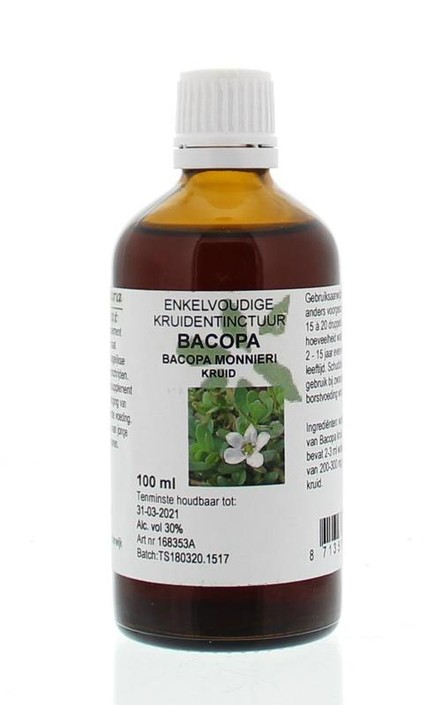 Natura Sanat Bacopa monnieri herb/bacopa tinctuur (100 Milliliter)