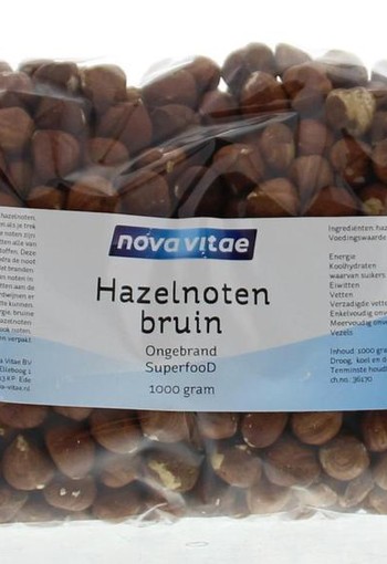 Nova Vitae Hazelnoten bruin ongebrand raw (1 Kilogram)