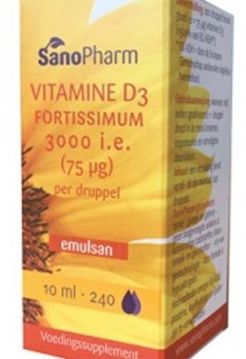 Sanopharm Vitamine D3 fortissimum Emulsan (10 Milliliter)