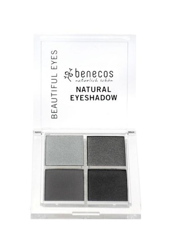 Benecos Natural eyeshadow quantro smokey eyes (1 Stuks)