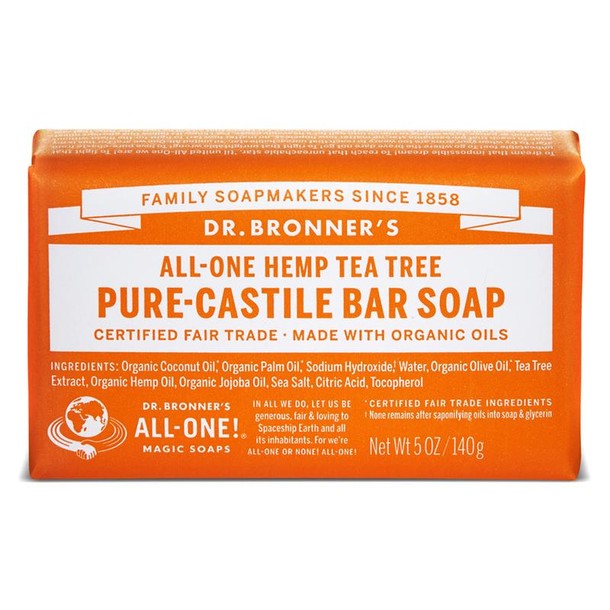Dr Bronners Barsoap tea tree (140 Gram)
