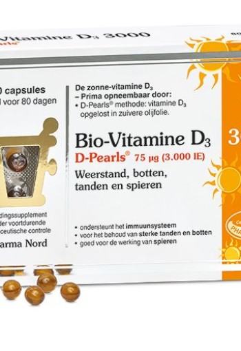 Pharma Nord Bio-Vitamine D3 3000IE D pearls (80 Capsules)