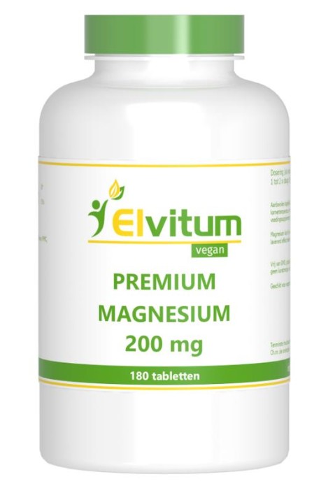 Elvitum Magnesium 200mg premium (180 Tabletten)