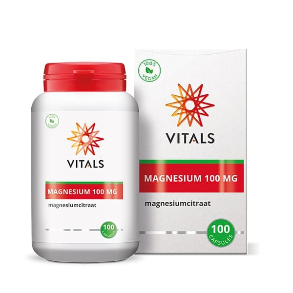 Vitals Magnesiumcitraat 100 mg (100 Capsules)