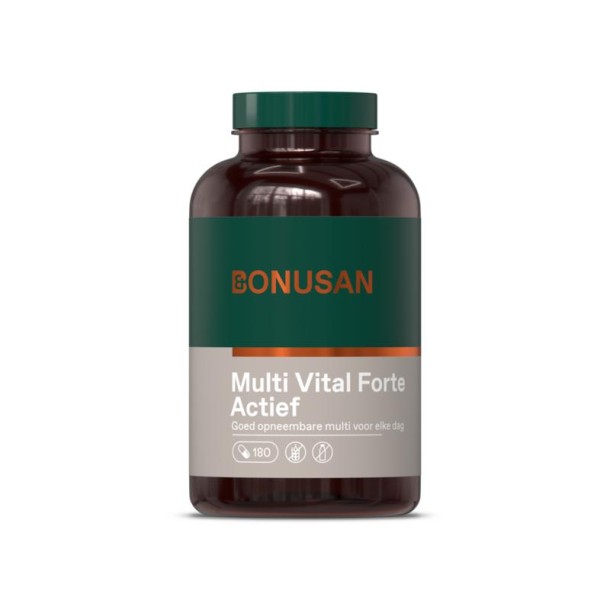 Bonusan Multi vital forte actief (180 Vegetarische capsules)