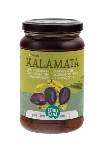 Terrasana Kalamata olijven in kruidenolie bio (345 Gram)