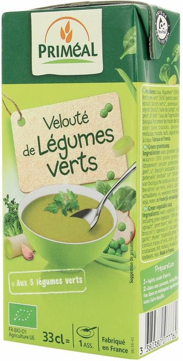 Primeal Veloute gebonden soep groene groenten bio (330 Milliliter)