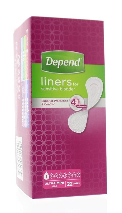 Depend Lady ultra mini (22 Stuks)