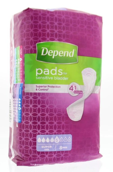 Depend Verband super (8 Stuks)