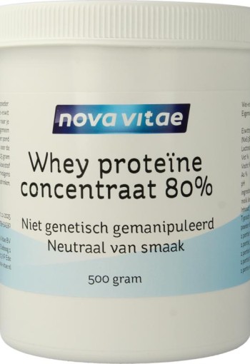 Nova Vitae Whey proteine concentraat 80% (500 Gram)