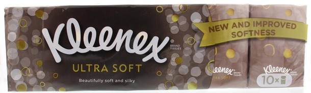 Kleenex Ultrasoft zakdoek (10 Stuks)