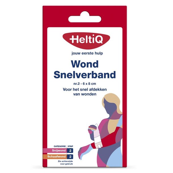 Heltiq Wondsnelverband nr. 2 6 x 8 cm (1 Stuks)