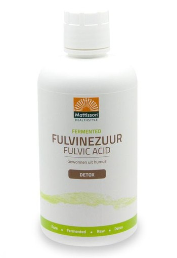 Mattisson Fermented fulvine zuur - fulvic acid (1 Liter)