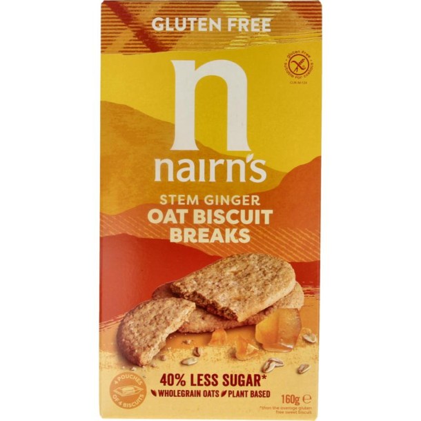 Nairns Biscuit breaks ginger (160 Gram)