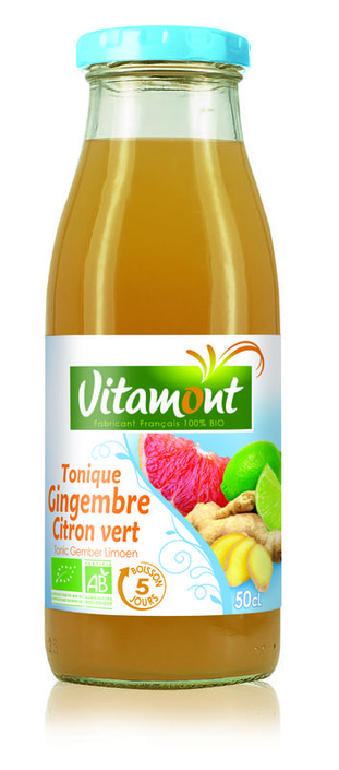 Vitamont Tonic gember limoen bio (500 Milliliter)