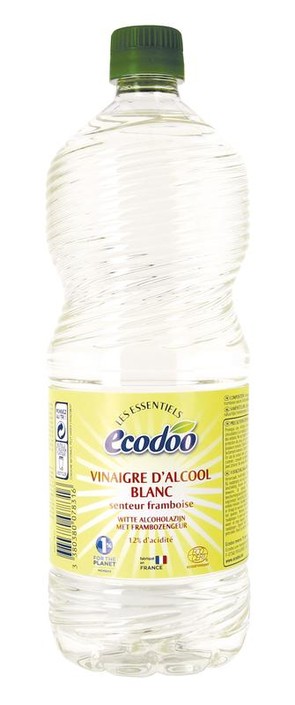 Ecodoo Witte alcoholazijn met frambozengeur bio (1 Liter)