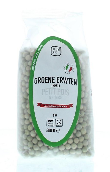 Greenage Groene erwten bio (500 Gram)
