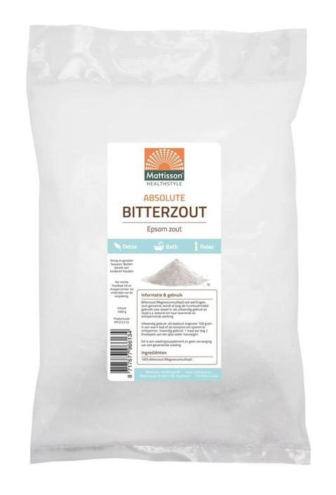 Mattisson Bitterzout epsom zout magnesiumsulfaat (1 Kilogram)