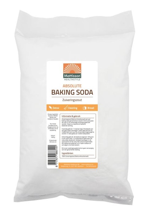 Mattisson Baking soda zuiveringszout natriumbicarbonaat (1 Kilogram)