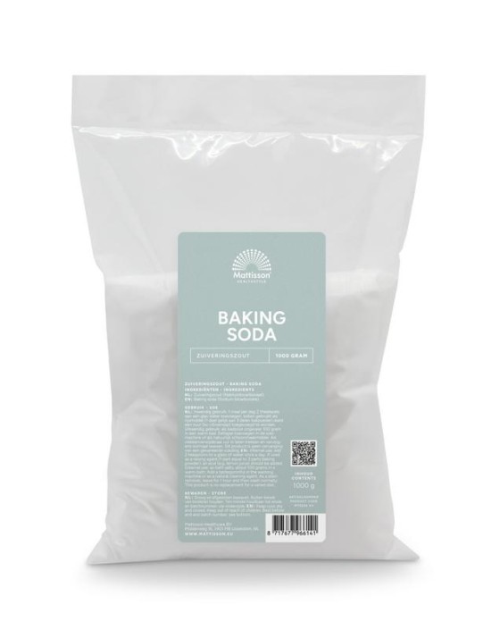 Mattisson Baking soda zuiveringszout natriumbicarbonaat (1 Kilogram)