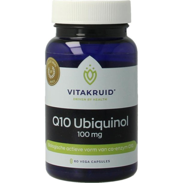 Vitakruid Co-enzym Q10 Ubiquinol actieve vorm Kaneka 100 mg (60 Vegetarische capsules)