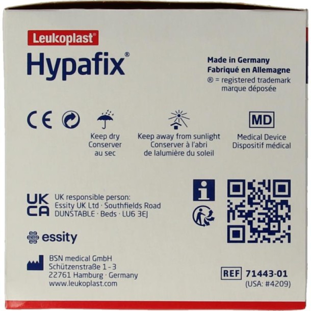 Hypafix Kleefvlies hypoallergeen 10m x 5cm (1 Stuks)