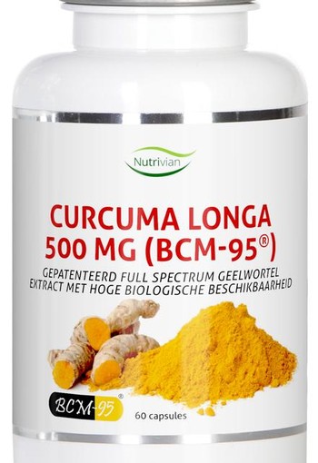Nutrivian Curcuma longa 500 mg bcm95 (60 Capsules)