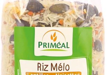 Primeal Rijst linzen en hazelnoten bio (500 Gram)