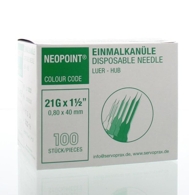 Neopoint Injectienaald steriel 0.8 x 40 (100 Stuks)