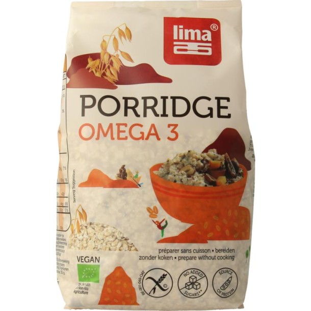 Lima Porridge express omega 3 bio (350 Gram)