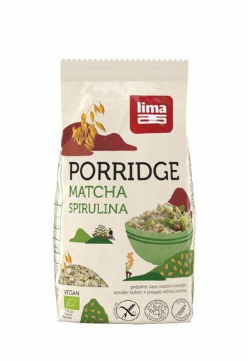 Lima Porridge express matcha spirulina bio (350 Gram)